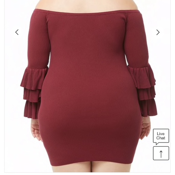 ❌PRICE FIRM❌ Off the Shoulder Ruffle Sleeve Dress - Picture 3 of 4